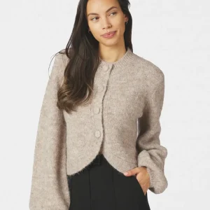 NEO NOIR Gio Fluffy Knit Cardigan