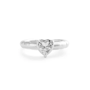 Heart Claw Stone Ring